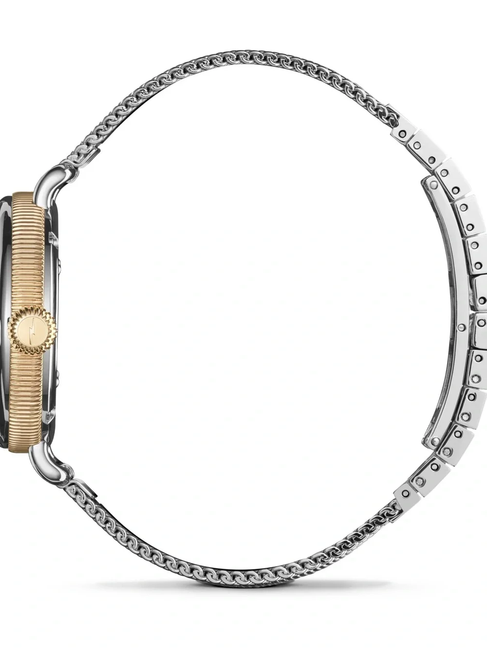 Shinola Two-Tone Silver and Gold Mesh Watch
